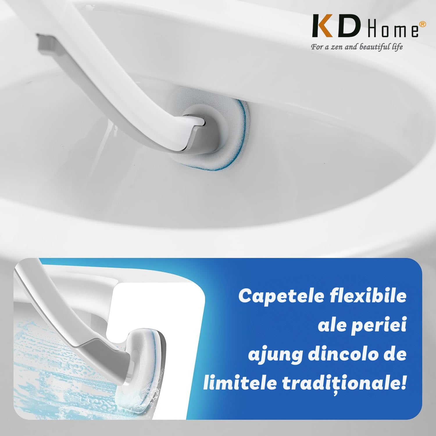 Perie Curatare WC Pentru Toaleta KD Home SnapBrush Perie Curatare WC Pentru Toaleta KD Home SnapBrush